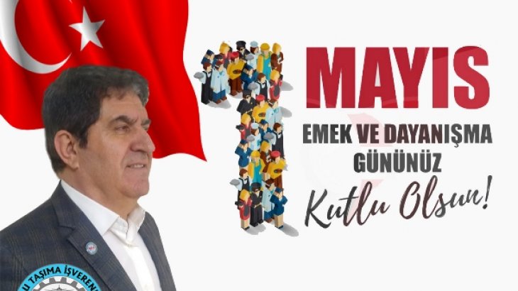 Başkan Çetin'den, 1 Mayıs Kutlama Mesajı